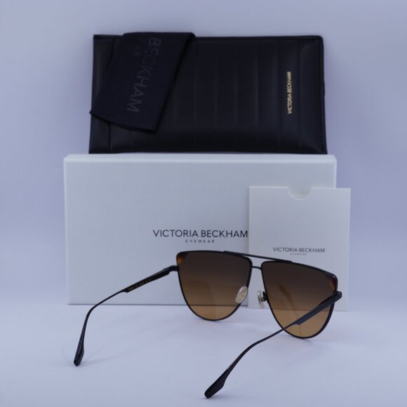Victoria Beckham VB239S 215 Aviator Sunglasses – Dark Brown/Brown - Picture 11 of 11